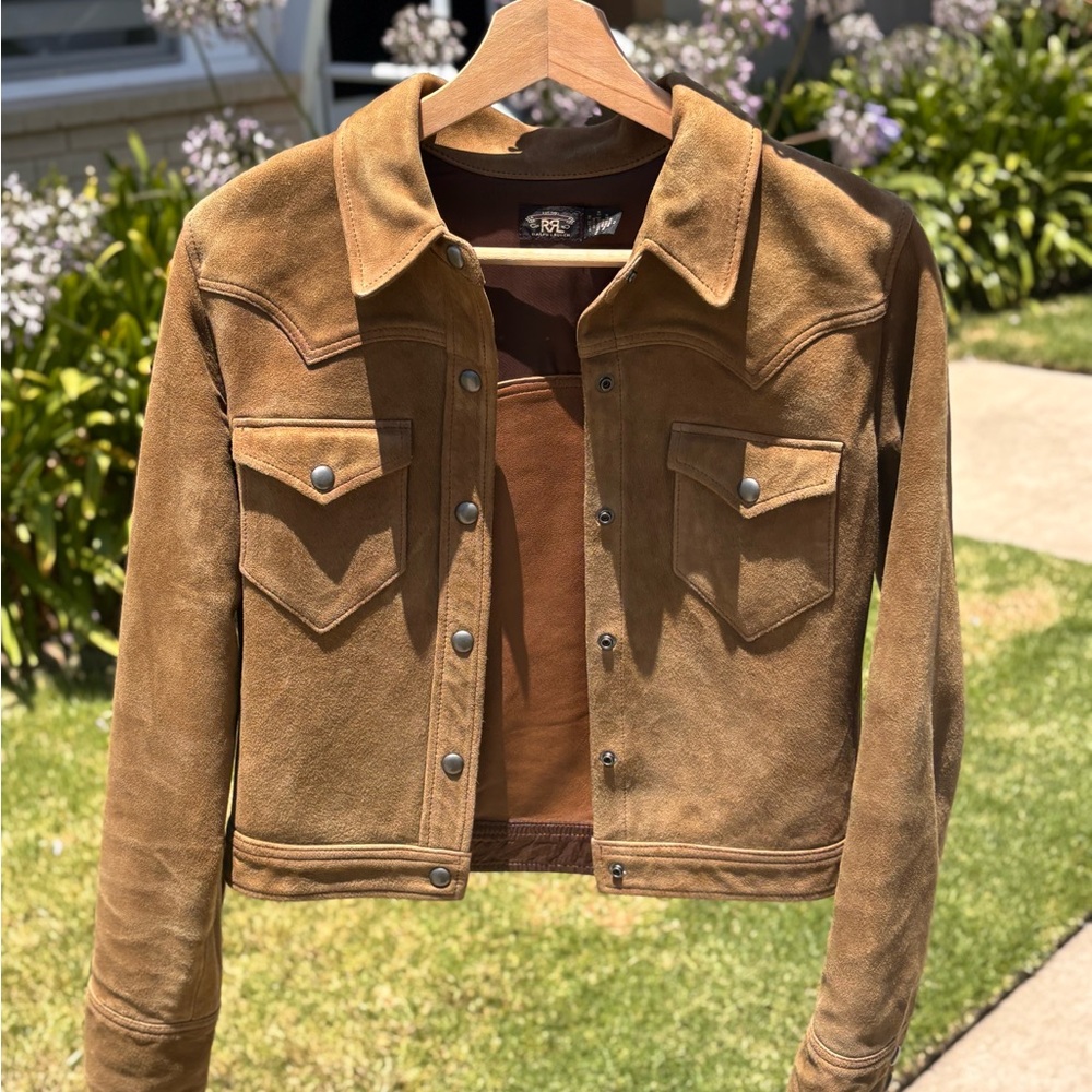 Ralph Lauren Tan Suede Western Jacket - Picture 1 of 4